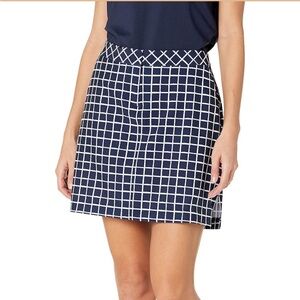 Izod Golf Swingflex Skort in Blue Night Grid - NWOT - Size 12